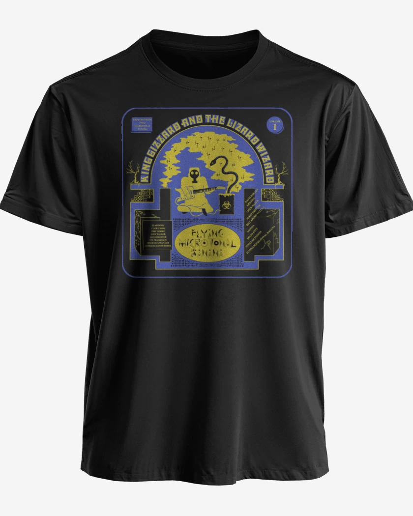 Polera premium Negro de Flying Microtonal Banana 