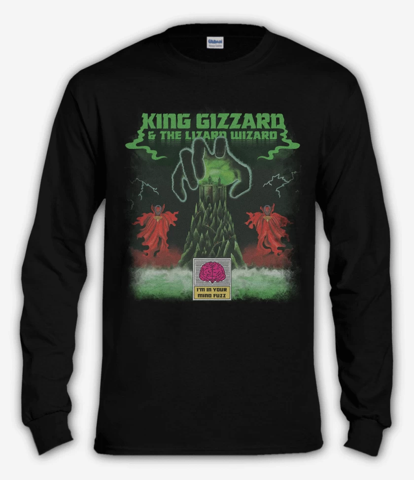 Polera manga larga Negro de Im In Your Mind Fuzz