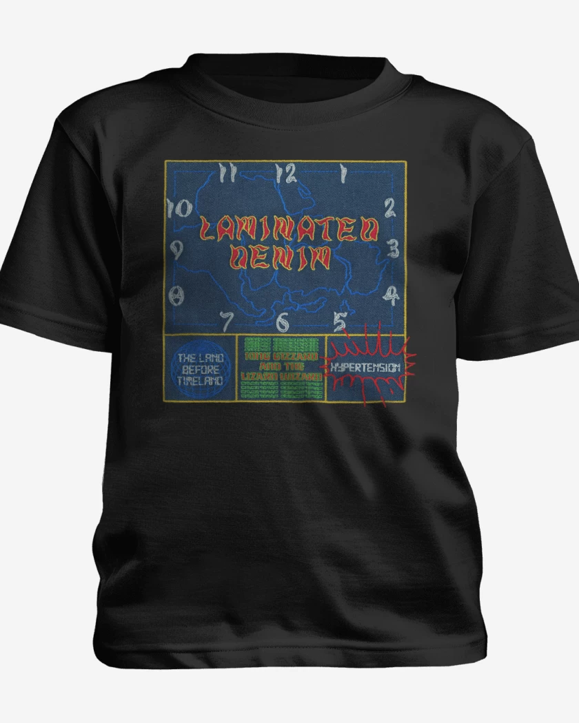 Polera de niño Negro de Laminated Denim