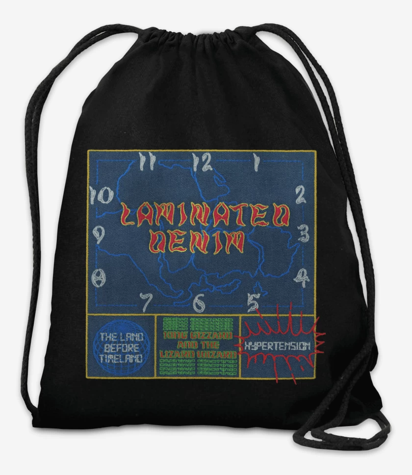 Mochila Negro de Laminated Denim