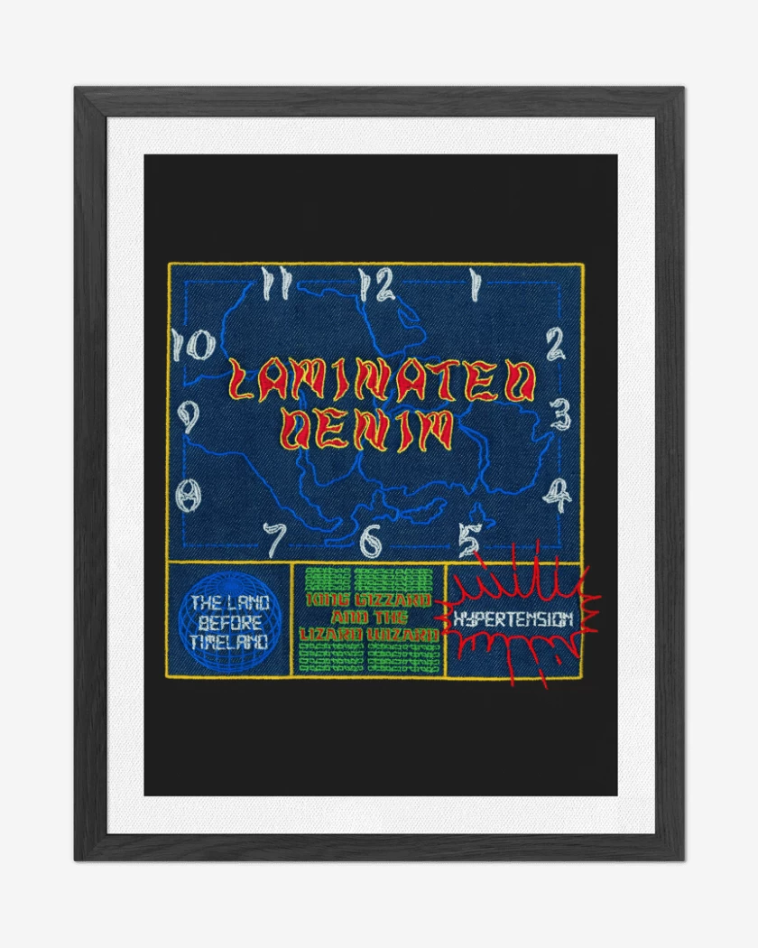 Cuadro decorativo Negro de Laminated Denim