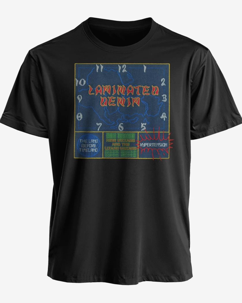 Polera premium Negro de Laminated Denim