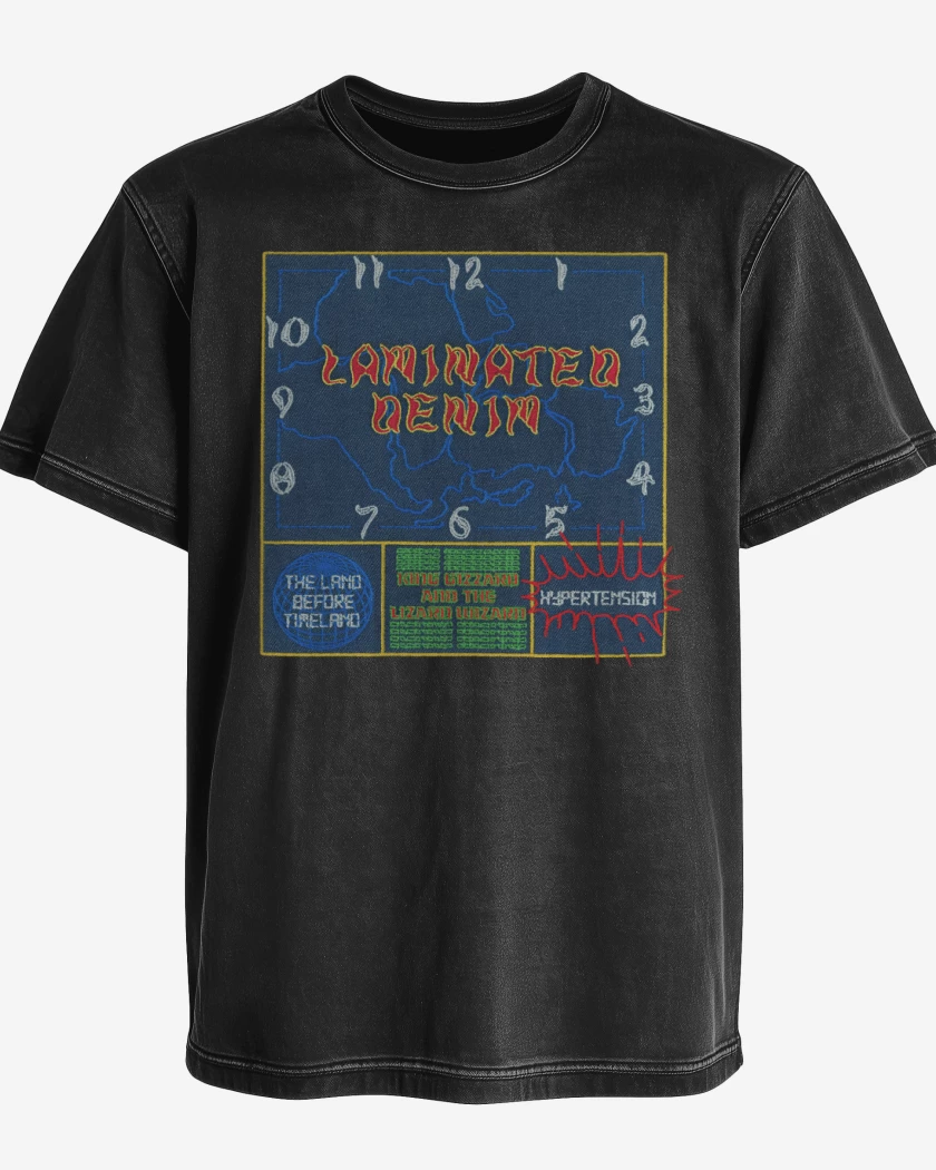Polera desgastada Laminated Denim