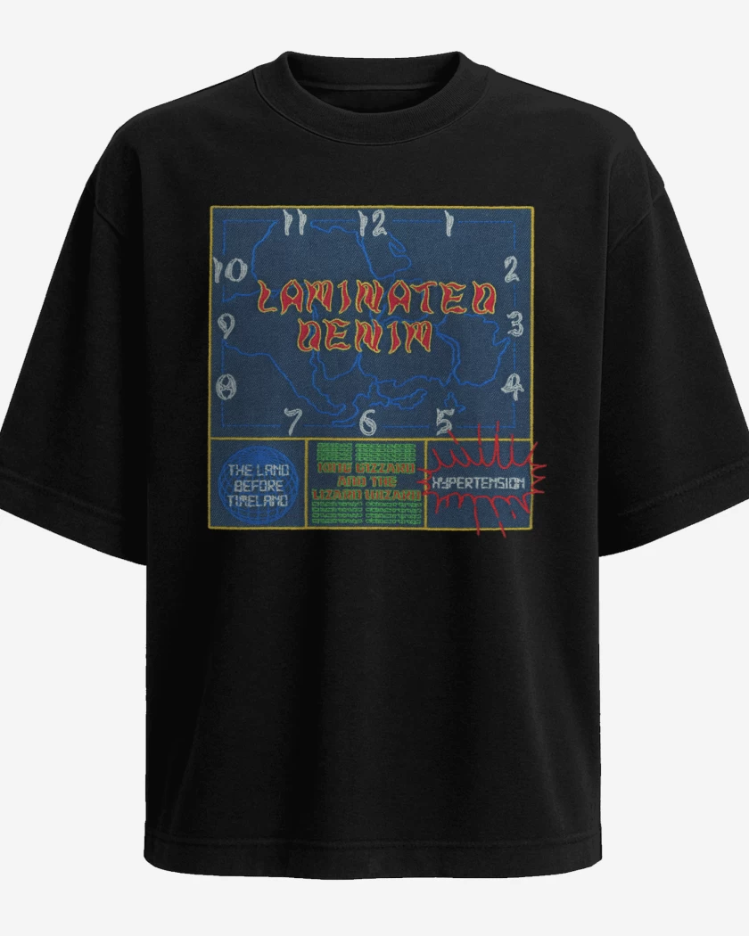 Polera Oversize Laminated Denim