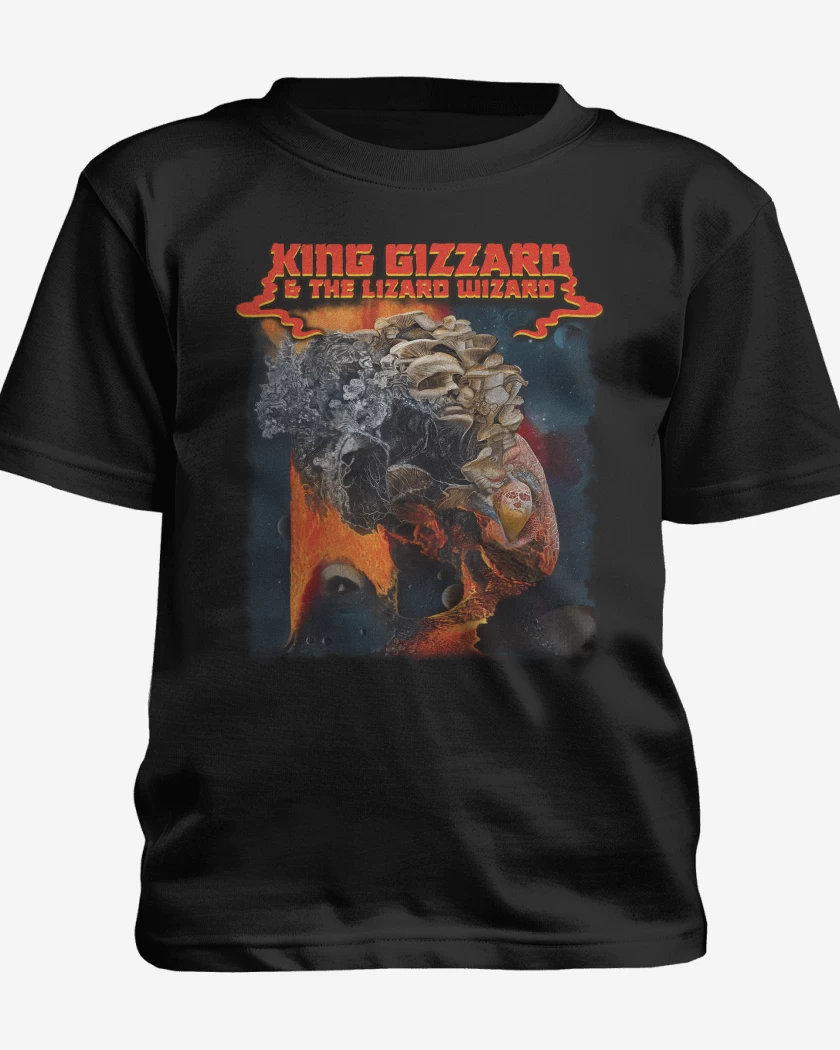 Polera de niño Ice Death Planets Lungs Mushrooms and Lava