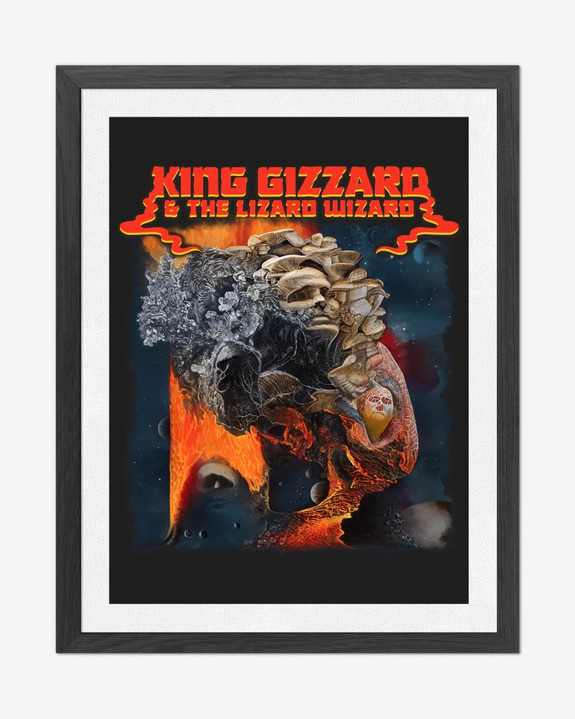 Cuadro decorativo Ice Death Planets Lungs Mushrooms and Lava