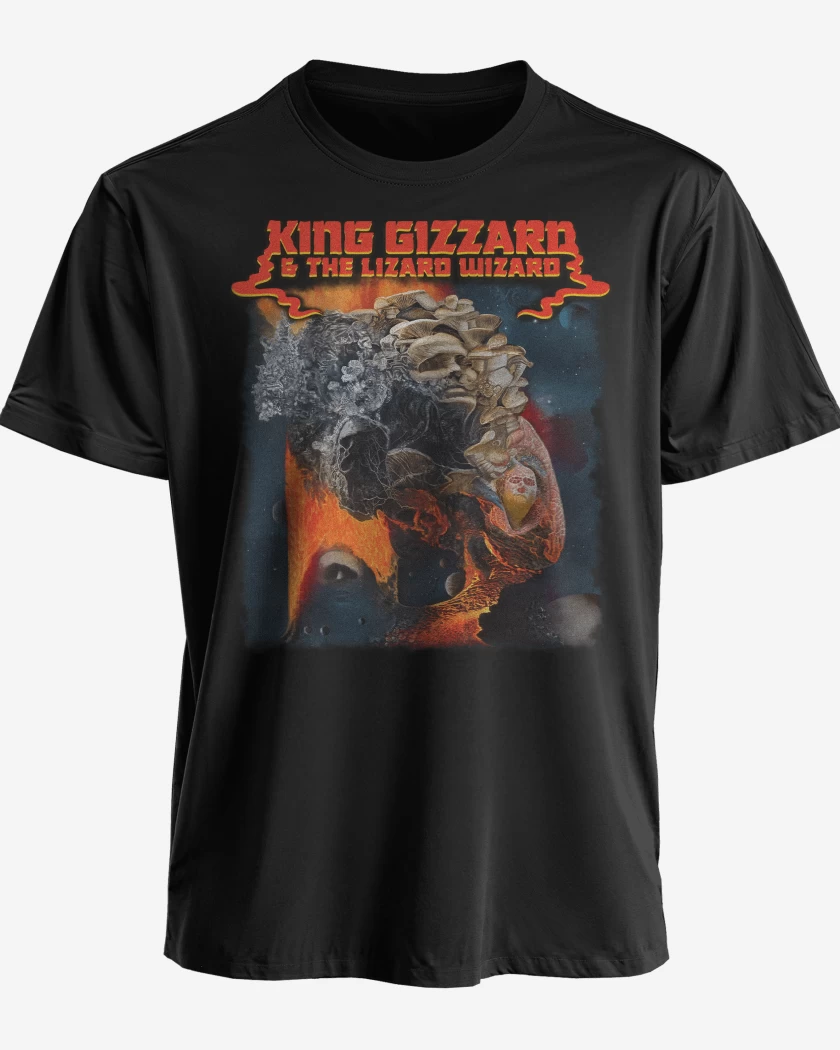 Polera premium Ice Death Planets Lungs Mushrooms and Lava