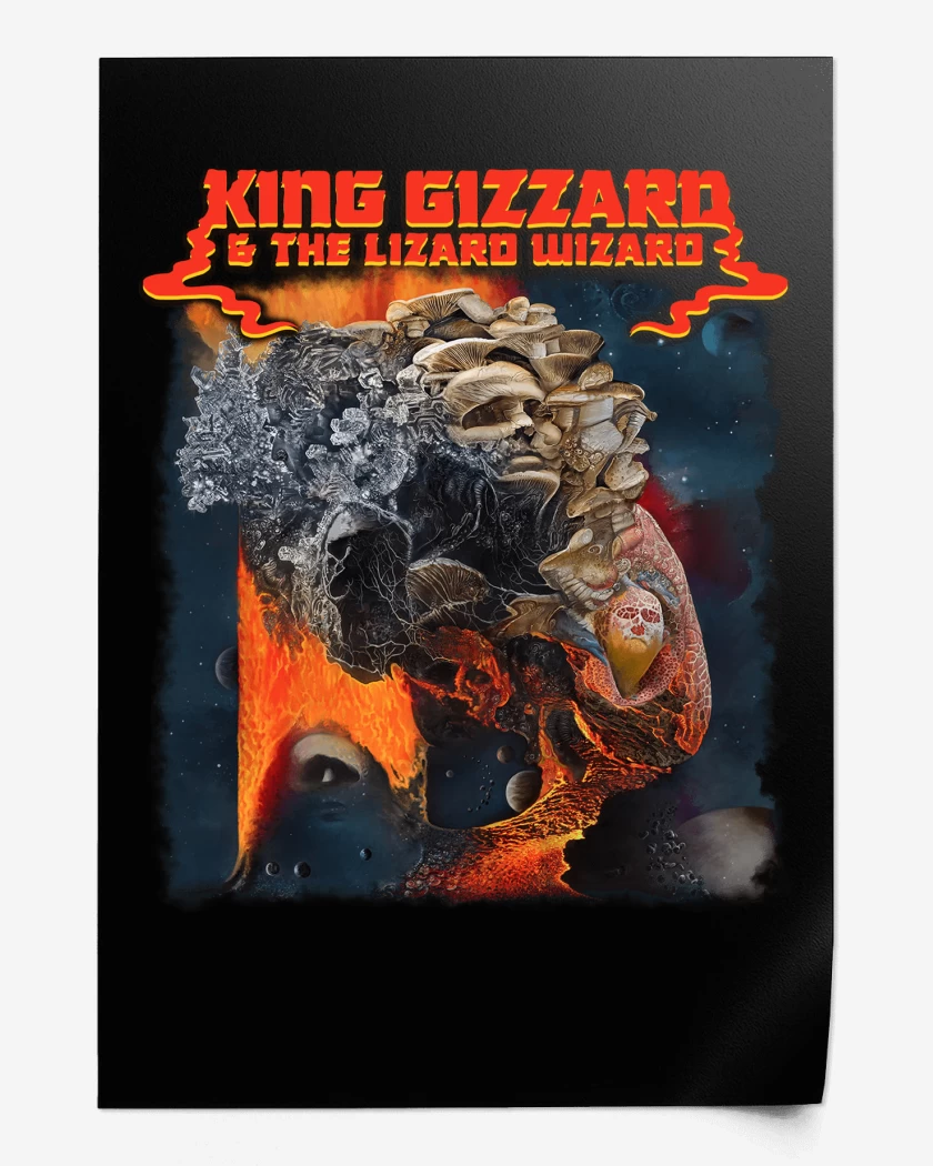 Print Ice Death Planets Lungs Mushrooms and Lava