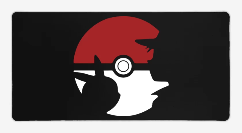 Mouse pad Gamer Negro de Pokebola