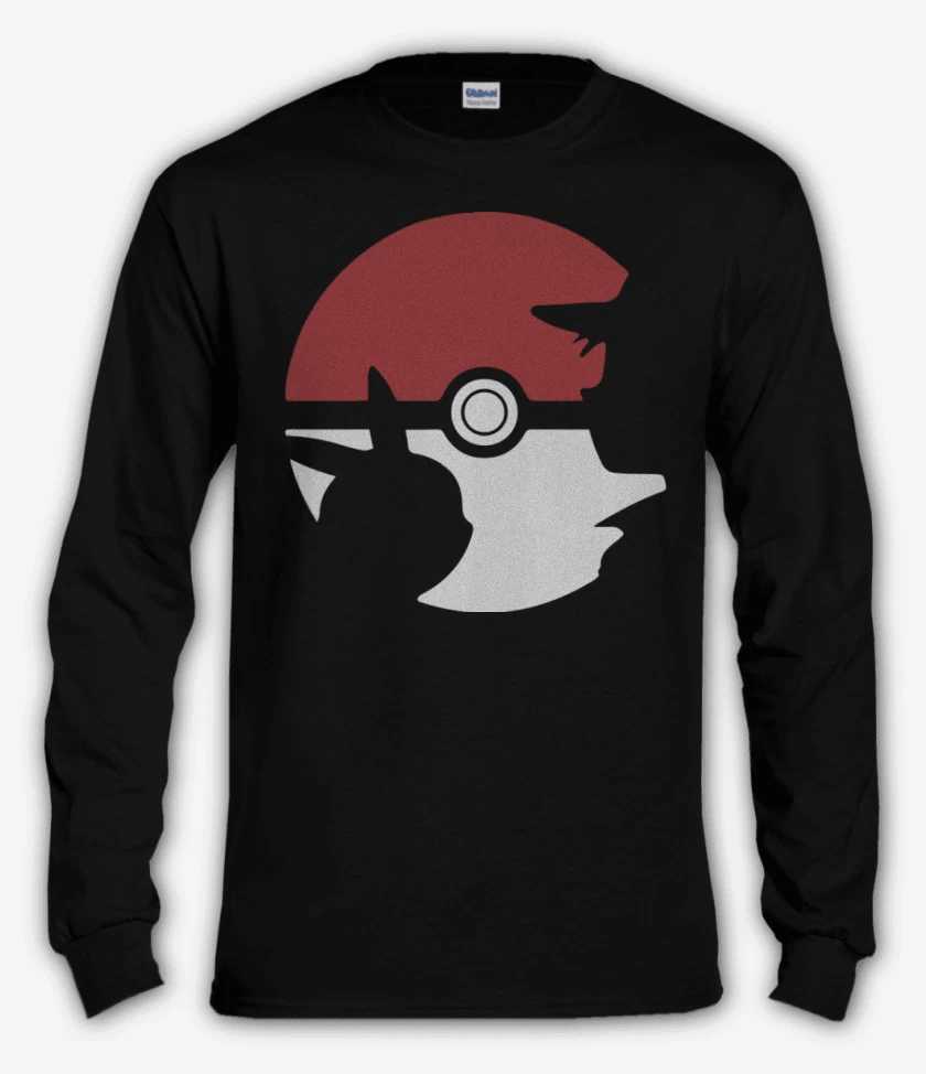 Polera manga larga Negro de Pokebola