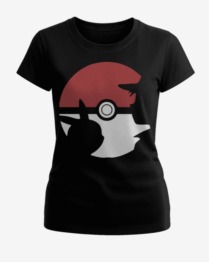 Polera de Mujer Negro de Pokebola