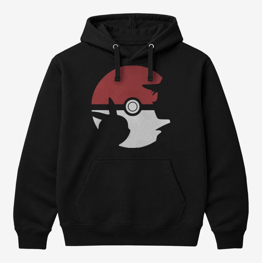 Polerón Canguro Negro de Pokebola