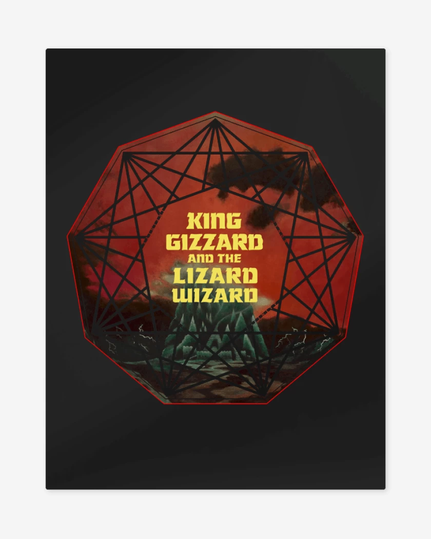 Print metalico Negro de Nonagon Infinity