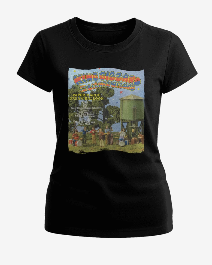 Polera de Mujer Negro de Paper Mache Dream Balloon