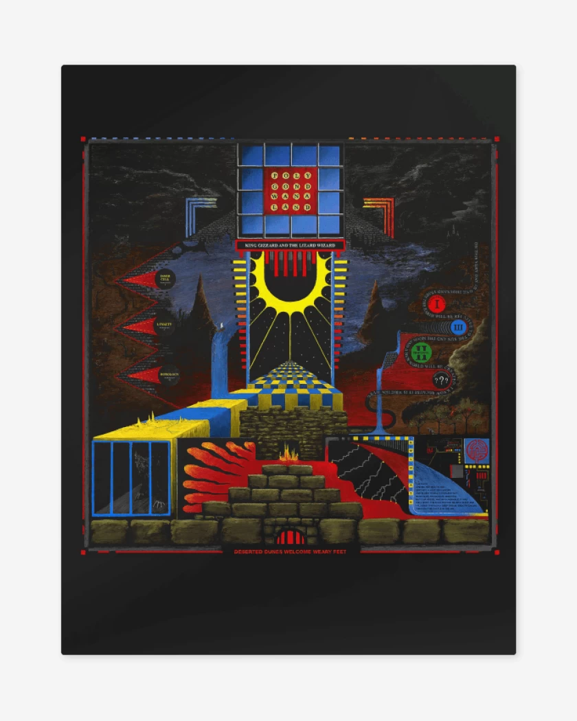 Print metalico Negro de Polygondwanaland