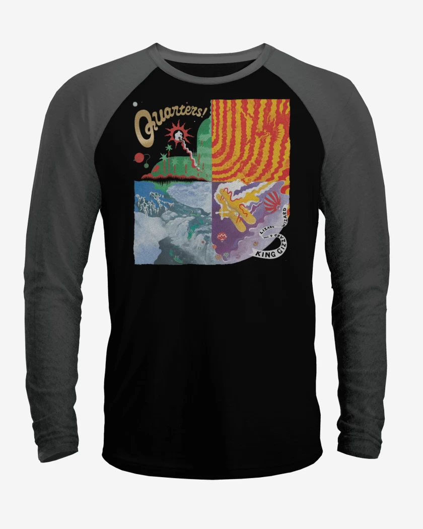 Polera Raglan Negro / Negro Heather de Quarters