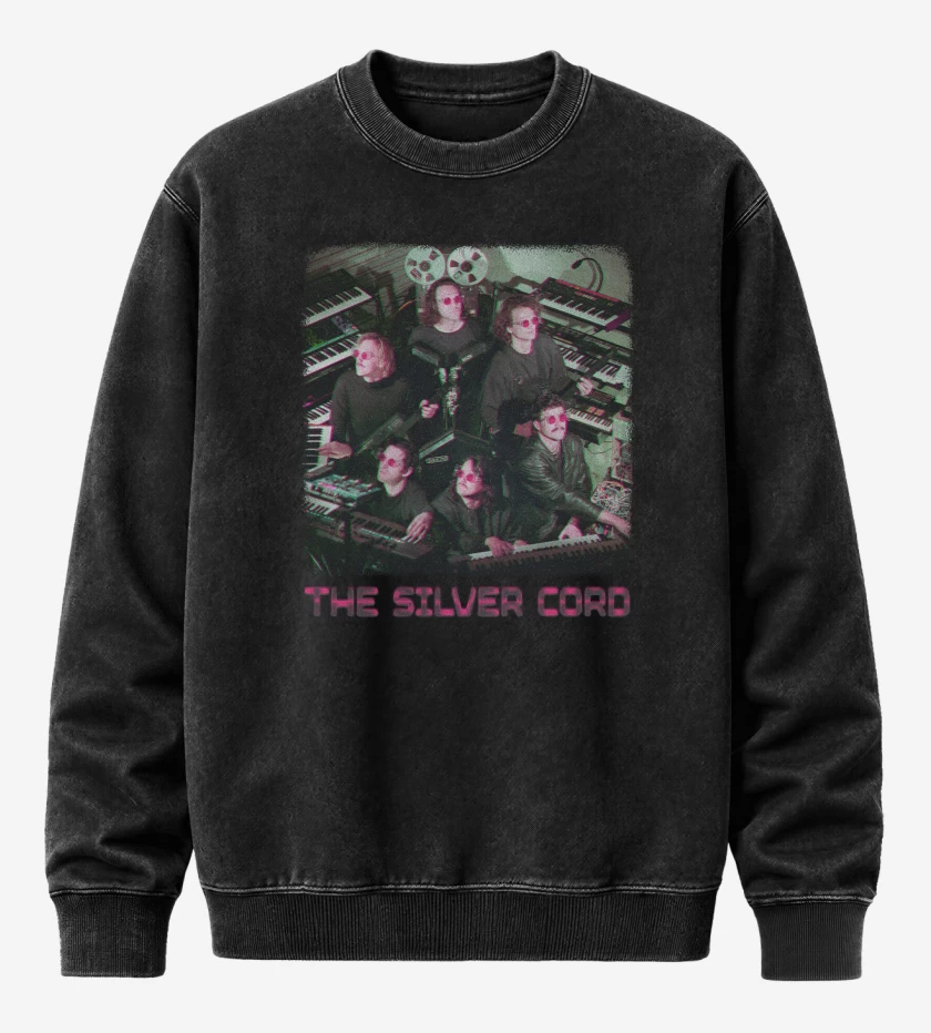Poleron Polo Acid Wash Negro de The Silver Cord