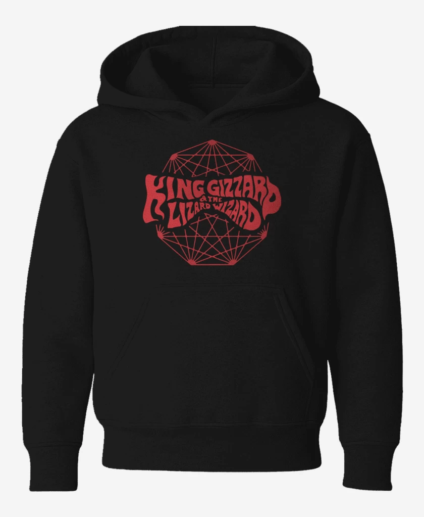 Poleron de niño Negro de King Gizzard and the Lizard Wizard Logo