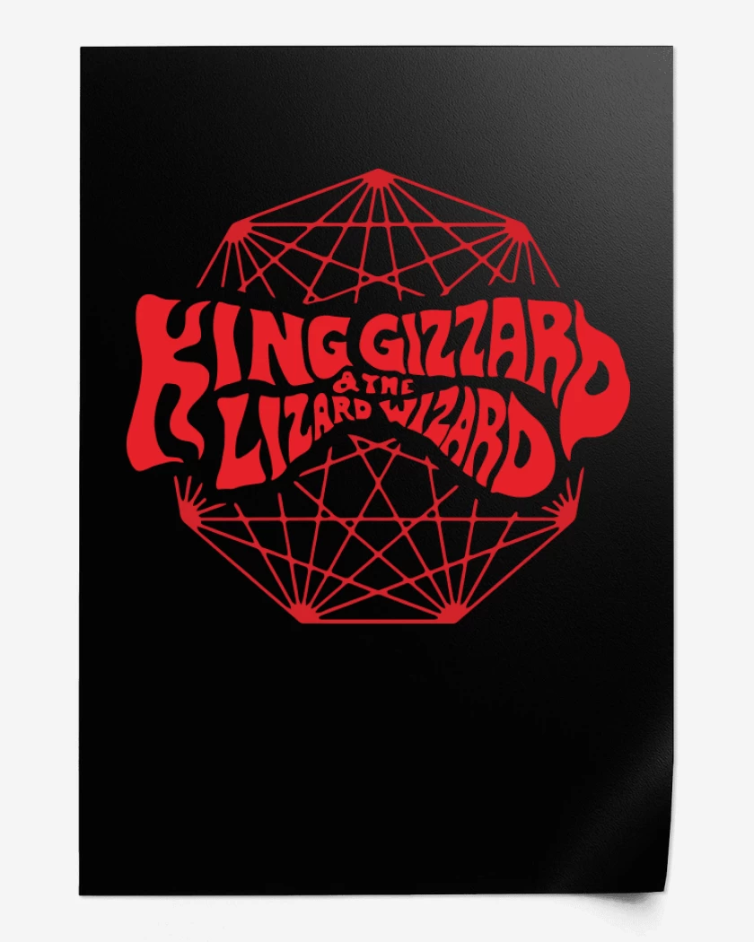 Print King Gizzard and the Lizard Wizard Logo