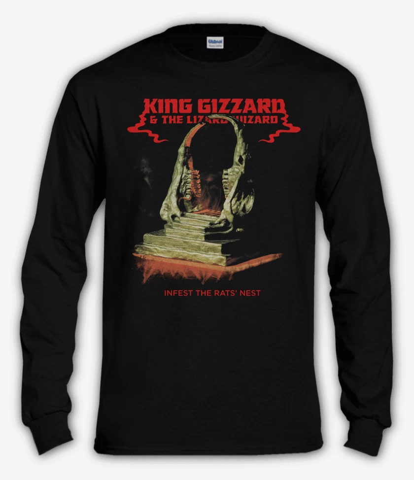 Polera manga larga Negro de Infest The Rats Nest