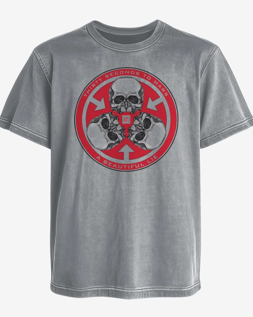 Polera desgastada Gris Melange de A Beautiful Lie