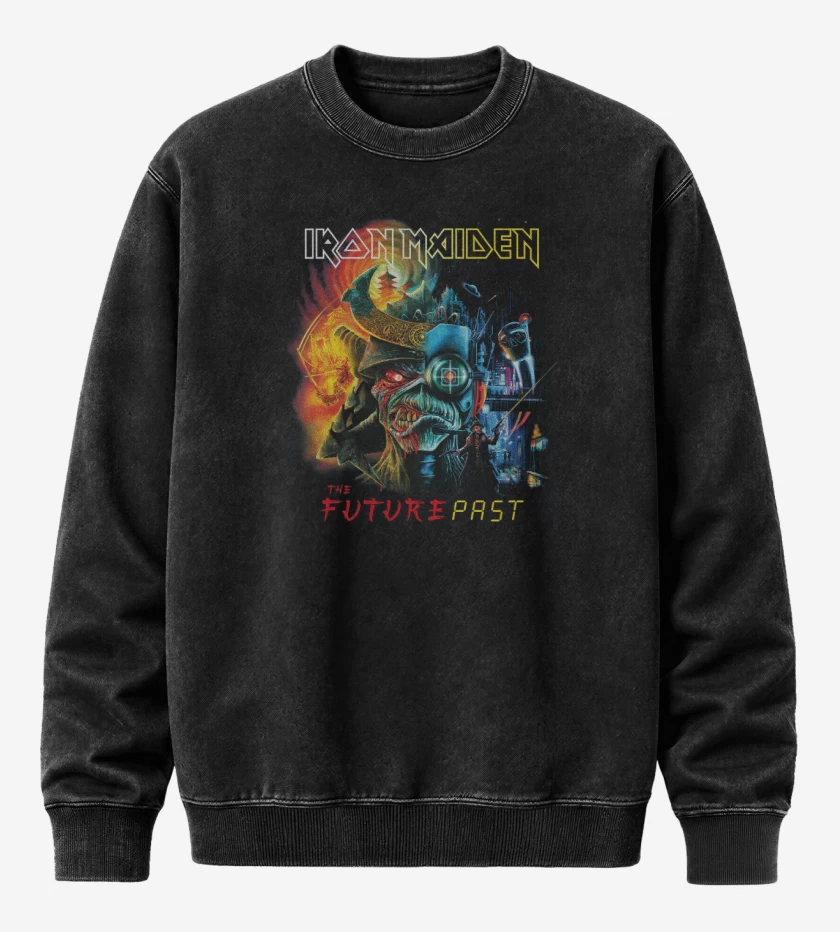 Poleron Polo Acid Wash Negro de The Future Past 2023