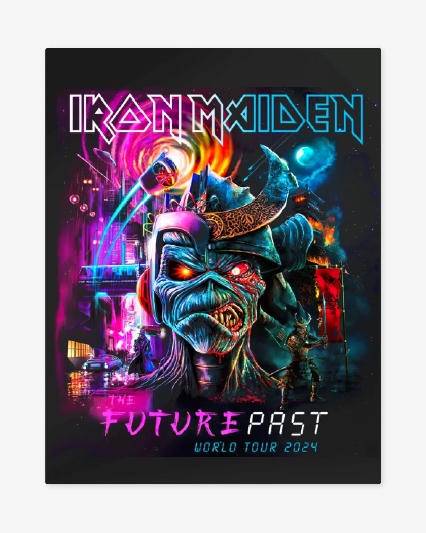 Print metalico Negro de The Future Past Tour 2024