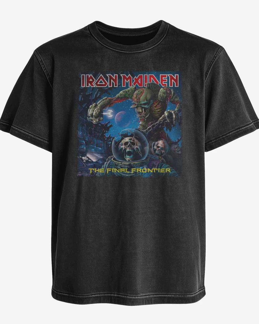 Polera desgastada Negro de The Final Frontier
