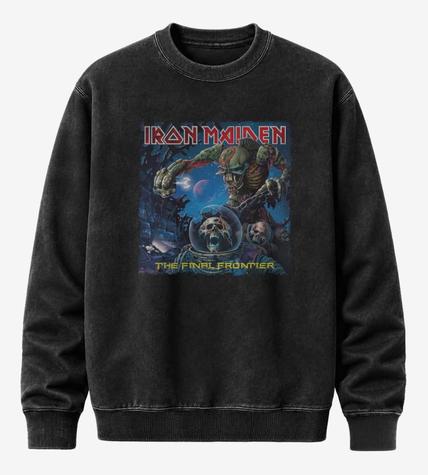 Poleron Polo Acid Wash Negro de The Final Frontier