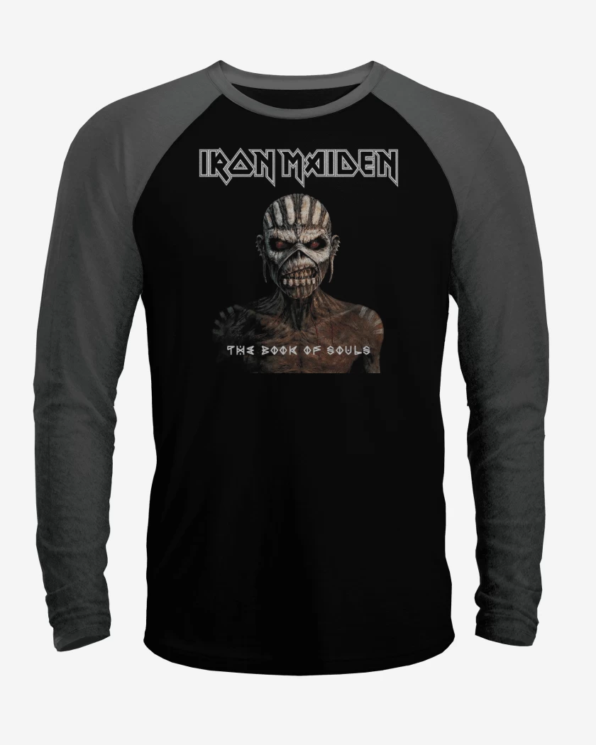 Polera Raglan Negro / Negro Heather de The Book of Souls