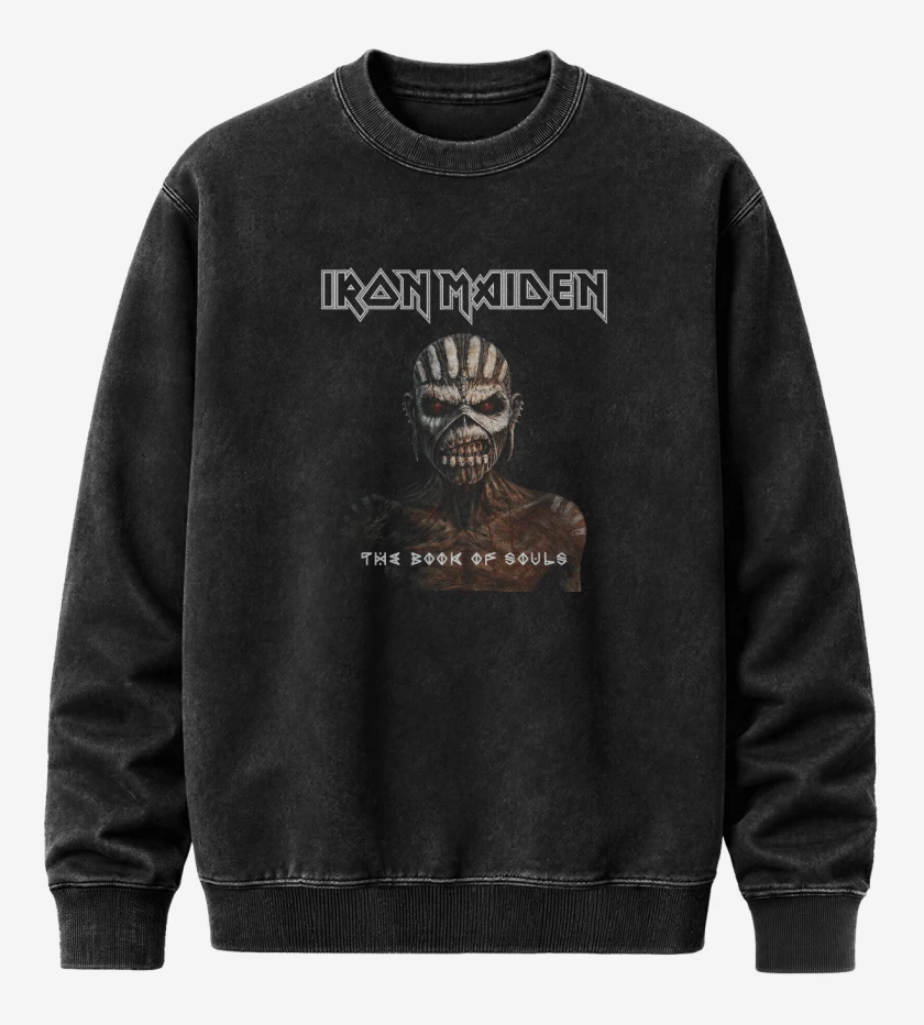 Poleron Polo Acid Wash Negro de The Book of Souls