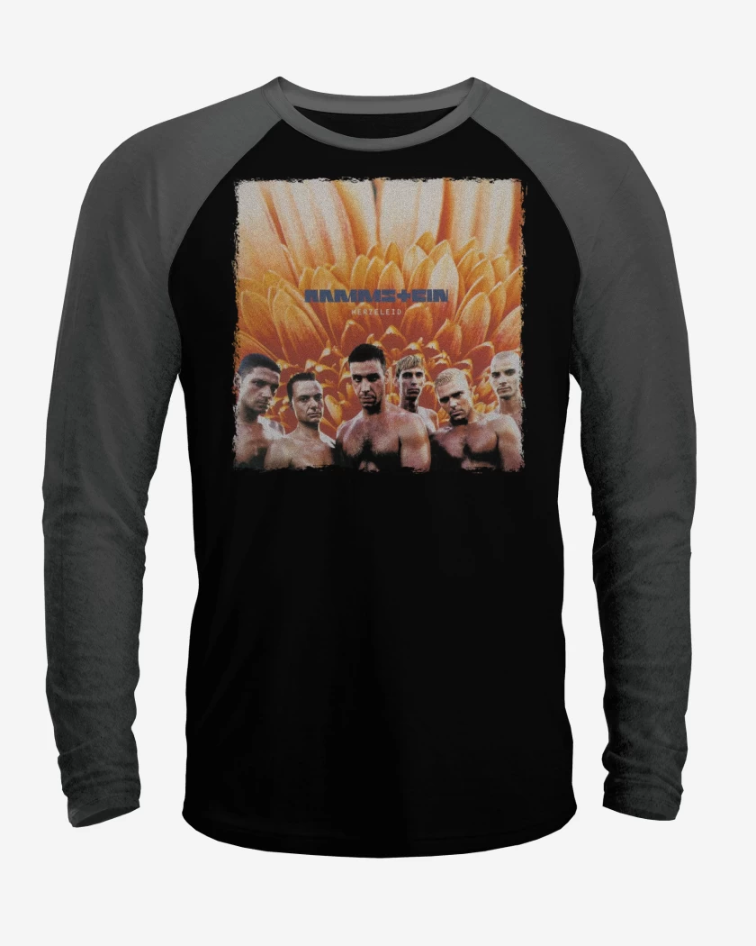 Polera Raglan Negro / Negro Heather de Herzeleid