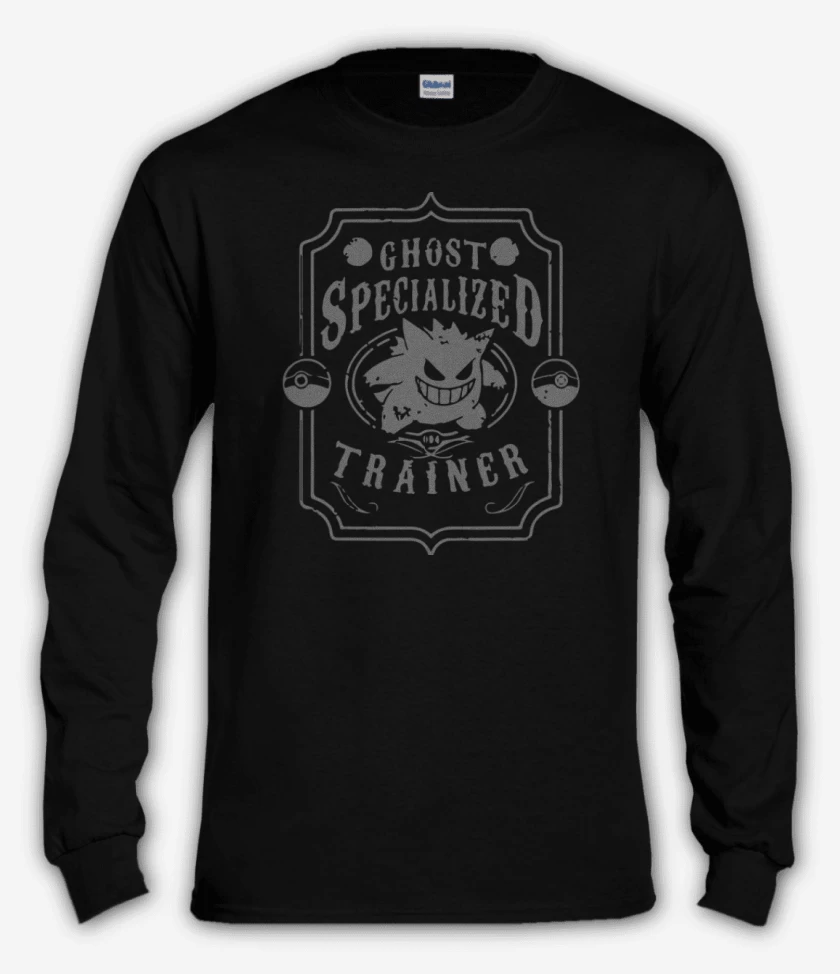 Polera manga larga Negro de Ghots trainer