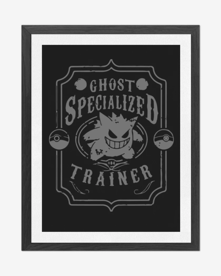 Cuadro decorativo Negro de Ghots trainer