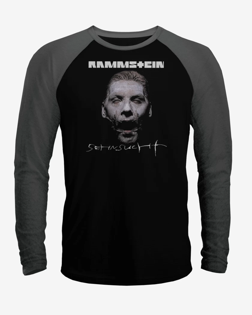 Polera Raglan Negro / Negro Heather de Sensucht