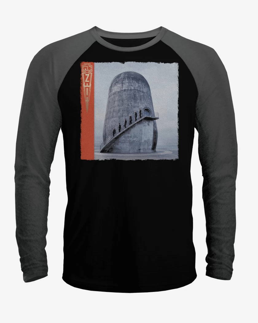Polera Raglan Negro / Negro Heather de Zeit - Rammstein