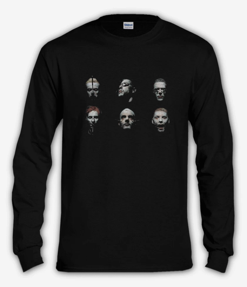 Polera manga larga Negro de Sensucht Cabezas