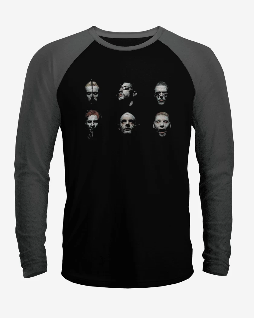 Polera Raglan Negro / Negro Heather de Sensucht Cabezas