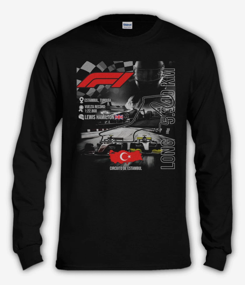 Polera manga larga F1 Circuito de Estambul