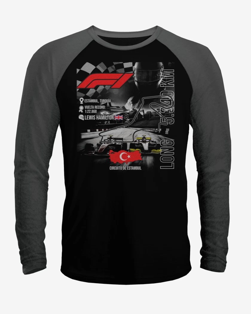 Polera Raglan F1 Circuito de Estambul