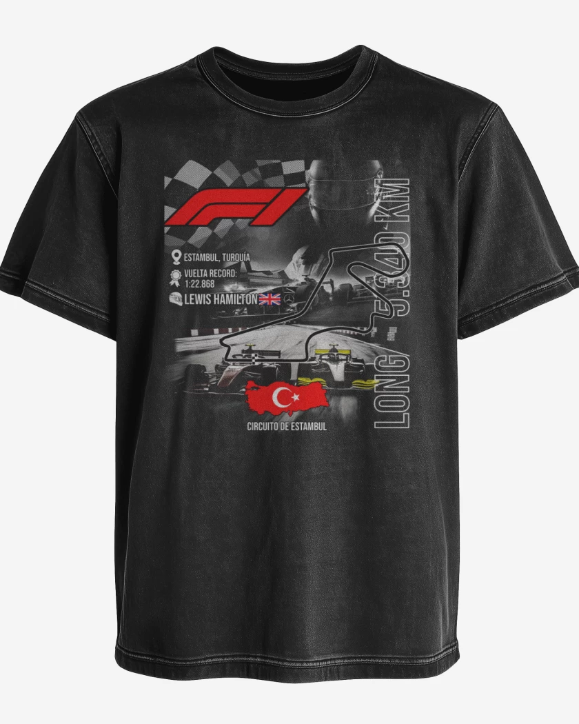 Polera desgastada F1 Circuito de Estambul