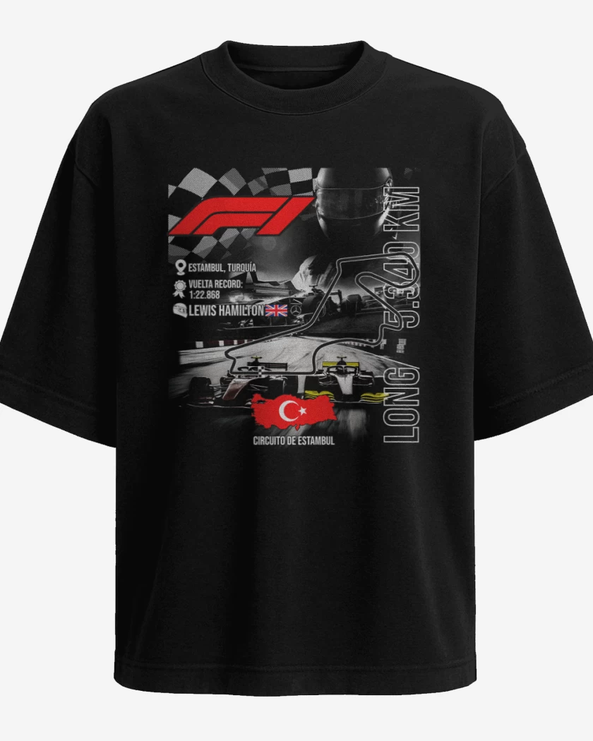 Polera Oversize F1 Circuito de Estambul