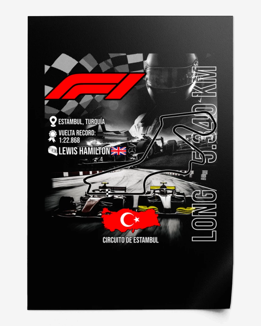 Print F1 Circuito de Estambul