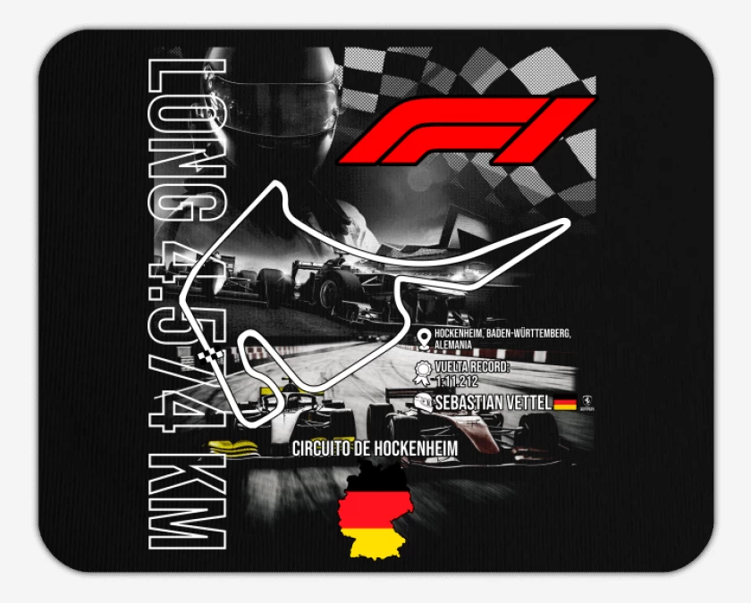 Mousepad F1 Circuito de Hockenheim