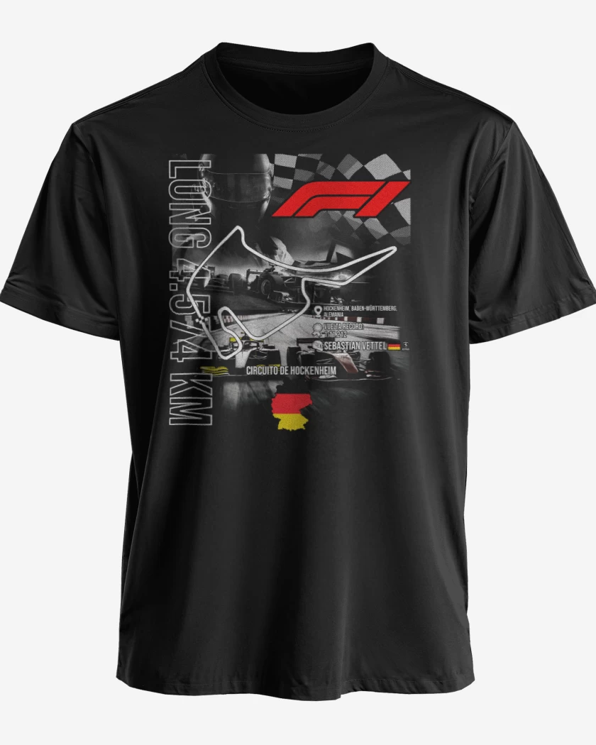 Polera premium F1 Circuito de Hockenheim