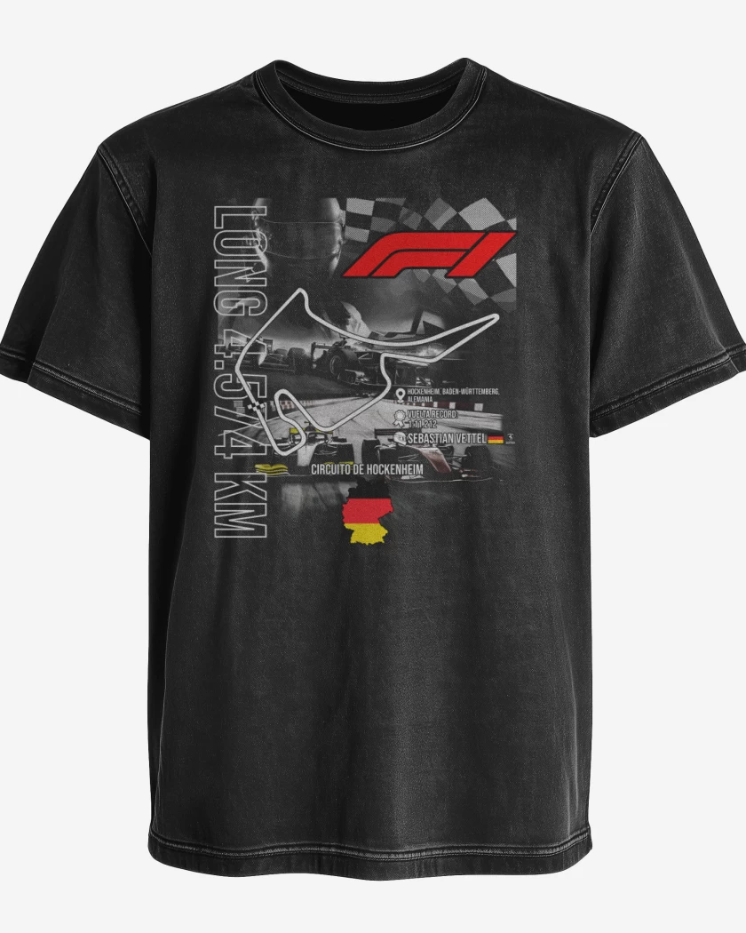 Polera desgastada F1 Circuito de Hockenheim