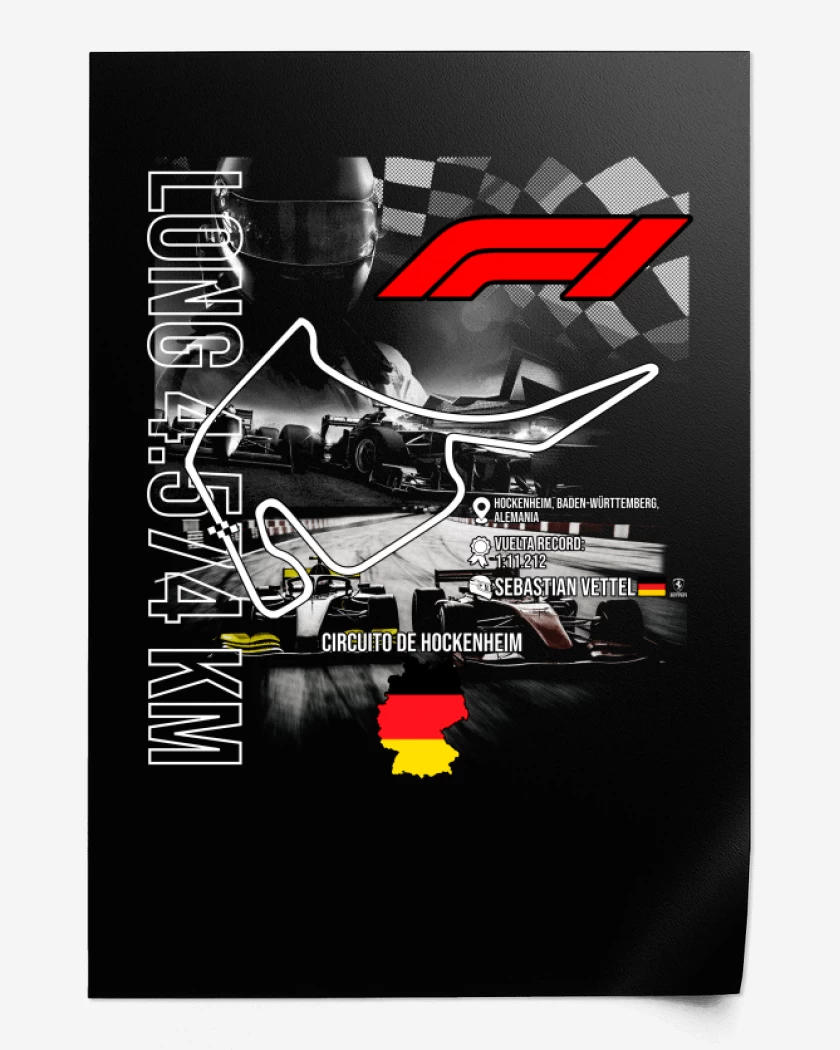 Print F1 Circuito de Hockenheim