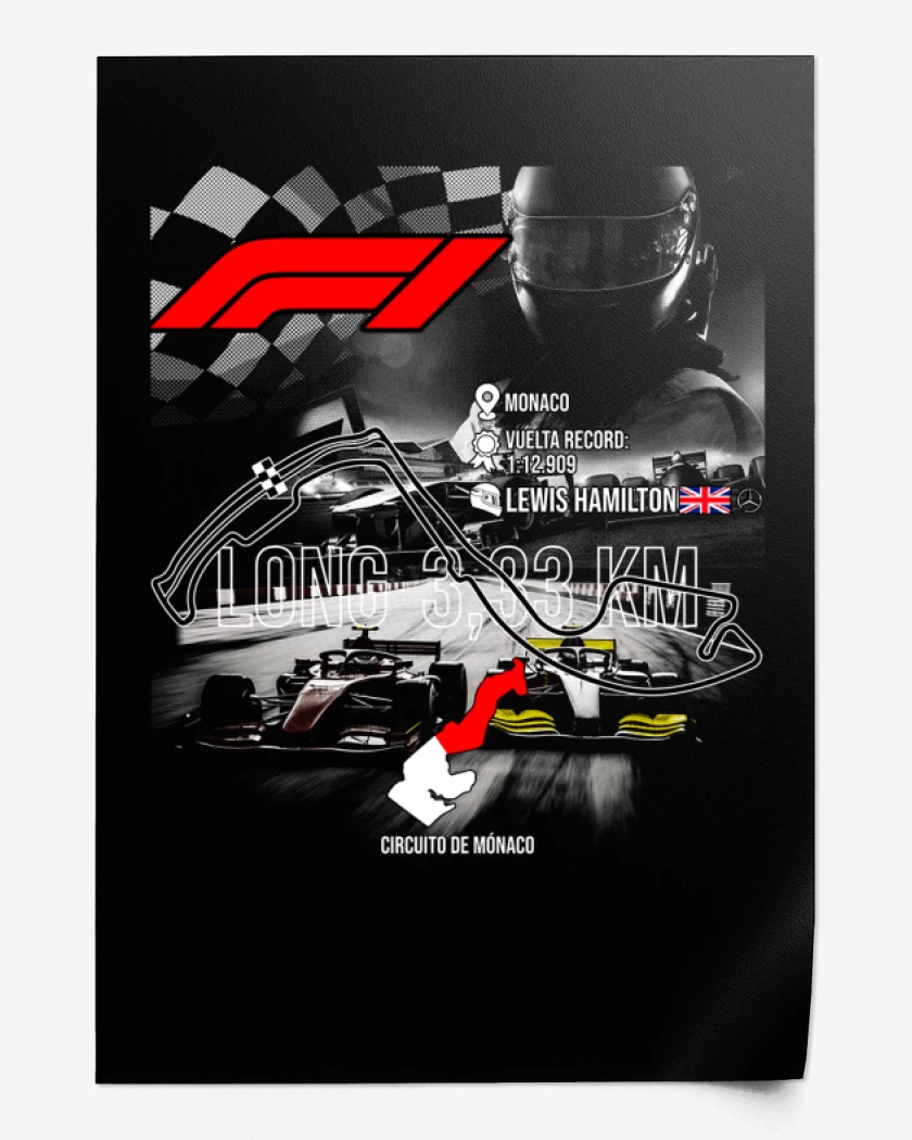 Print F1 Circuito de monaco