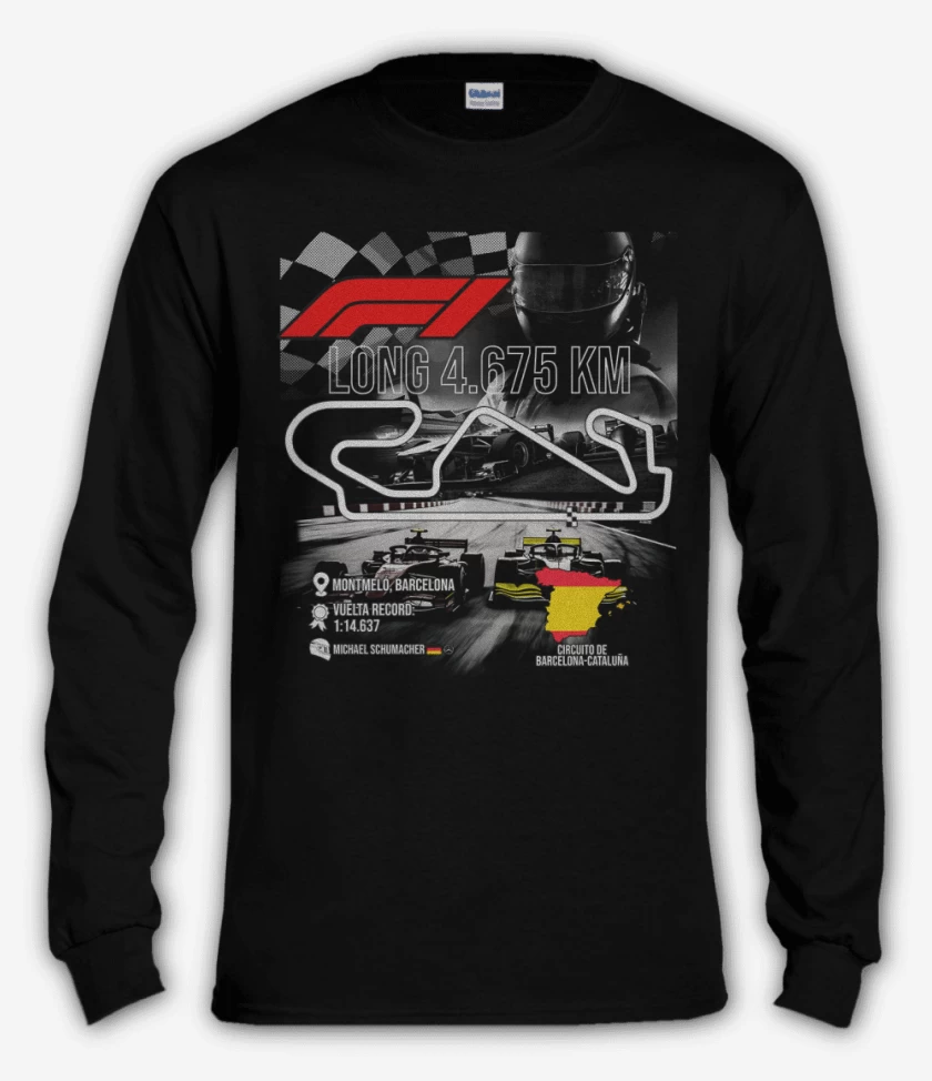Polera manga larga F1 Circuito de Montmeló