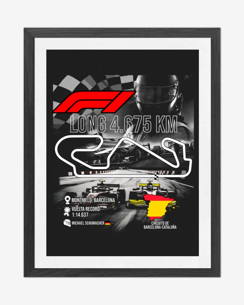 Cuadro decorativo F1 Circuito de Montmeló